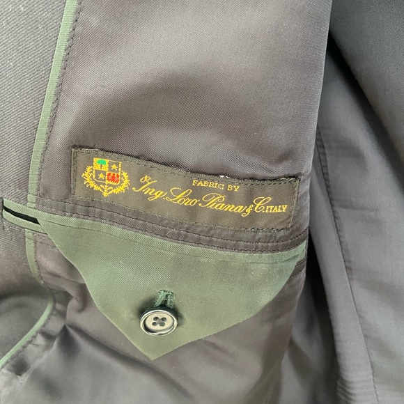 Brooks Brothers x Loro Piana Navy Blue Classic Single-Breasted Blazer - Picture 2 of 8